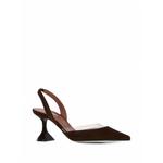 Lara transparent-panel slingback pumps 2