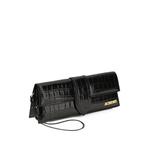 Le Bambino croc-effect leather clutch bag 5