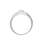 Кольцо с бриллиантом LITZ 18K белое золото DR4106 3