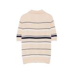 striped short-sleeve knitted shirt 2