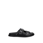 eyelet-embellished buckle-fastening sandals 1