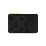 Картхолдеры Louis Vuitton Держатель для карт Romy «Black Monogram Embossed Empreinte Cowhide Leather» 1