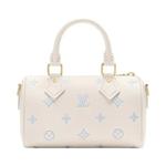 Сумки Louis Vuitton Nano Speedy «Monogram Milky White/Blue Embossed Empreinte Cowhide Leather» 2
