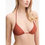 shimmer-effect triangle bikini top 1