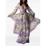 Elysia lace-trimmed floral-print maxi dress 2