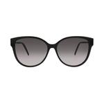 Солнцезащитные очки Saint Laurent Round Sunglasses 'Black/Smoke' 1