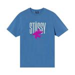 Футболка Stussy Surfman Pigment Dye Tee 'Синий' 1