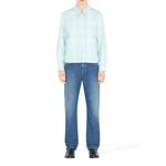 Burberry Reversible Check Cotton Harrington Jacket в цвете утиное яйцо голубой 4