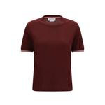 RWB-tipping ribbed-cuff T-shirt 1