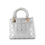 Сумка-сэтчел Lady Dior Bag Cannage Quilt Grained Calfskin среднего размера 2