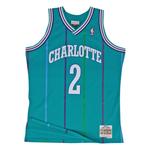 Топ Charlotte Hornets 92 Larry Johnson Swingman Road из коллаборации с NBA 1