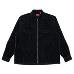 Застежки-молнии Supreme 2-Tone Corduroy Zip Up Shirt 'Black' 1