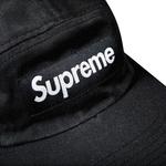Кепки Supreme Washed Chino Twill Camp Cap 'Black' 3