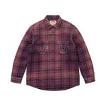 Фланелевые рубашки Supreme x True Religion Quilted Lined Plaid Flannel Shirt 'Purple' 1