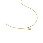 Колье Birthstone из переработанного золота с бриллиантом 1