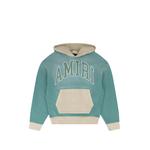 logo-embroidered colour-block hoodie 1