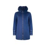 faux-fur trim hooded jacket 1