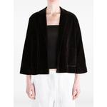 tie-fastening velvet jacket 2
