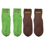 Носки и колготки Pleasures Socks (2 Pack) 'Green/Brown' 1