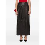 pleated leather maxi skirt 3