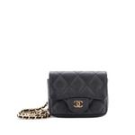 Поясная сумка Classic Flap Chain Quilted Caviar размера мини 1