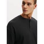 Свободный топ с текстурой и длинным рукавом, стиль Henley 3