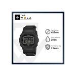 DW-5600MNC-1 Мужские цифровые часы, черный тканевый ремешок 2