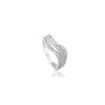 Кольцо с бриллиантом из белого золота RLK03049-A01 1