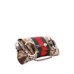 Маленькая сумка на плечо Horsebit NM Web Chain Clutch GG Canvas 2