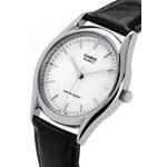 Женские аналоговые часы LTP-1094E-7BR с черным кожаным ремешком 3