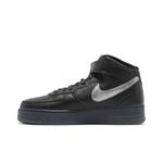 Кроссовки Nike Air Force 1 Mid Premium 'Black Metallic Silver' 3