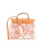 Herbag Zip Pegase Pop Toile and Leather 31 shoulder bag 1