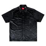 Рубашки на пуговицах Supreme Spider Web Velvet Short-Sleeve Shirt 'Черный' 1