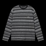 Футболки Stussy Baja Stripe Long-Sleeve Crew 'Black' 1