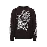 Свитер Chrome Skull с эффектом потертости 1