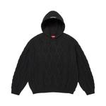 Свитера Supreme Cable Hooded Sweater 'Черный' 1