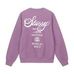 Свитшоты Stussy World Tour Crew 'Orchid' 2