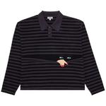 Поло HOUSE OF ERRORS Knitted Peeping Rugby 'Black/Grey' 1