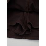 Коричневая джинсовая юбка-шорты с отстрочкой Twoss26Sr15 7