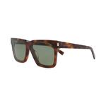 Очки Saint Laurent Square-Frame Recycled Acetate Sunglasses 'Хавана Зеленый' 2