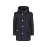 Arctic hooded button-fastening coat 1