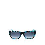 tortoiseshell-effect rectangle-frame sunglasses 1