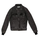 Джинсовые куртки Off-White Denim Distressed Jacket 'Black' 1