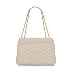 Сумки через плечо Saint Laurent Medium Loulou Matelasse Leather Shoulder Bag 'Blanc Vintage' 2