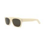 Saint Laurent Square Sunglasses «Слоновая кость/Серый» 3