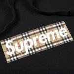 Худи Supreme x Burberry Box Logo Hooded Sweatshirt 'Black' 2
