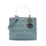 Сумка-сэтчел Cannage Acrylic Handles Lady Dior среднего размера (1999 год) 1