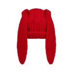 Шапки Charles Jeffrey Loverboy Mohair Chunky Rabbit Beanie 'Red' 2