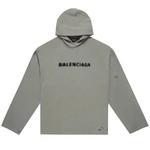 Худи Balenciaga Blurry Logo Hoodie «Steel Grey/Black» 1