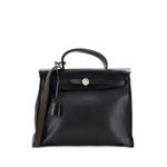 Herbag Zip Berline Vache Canvas and Leather 31 shoulder bag 1